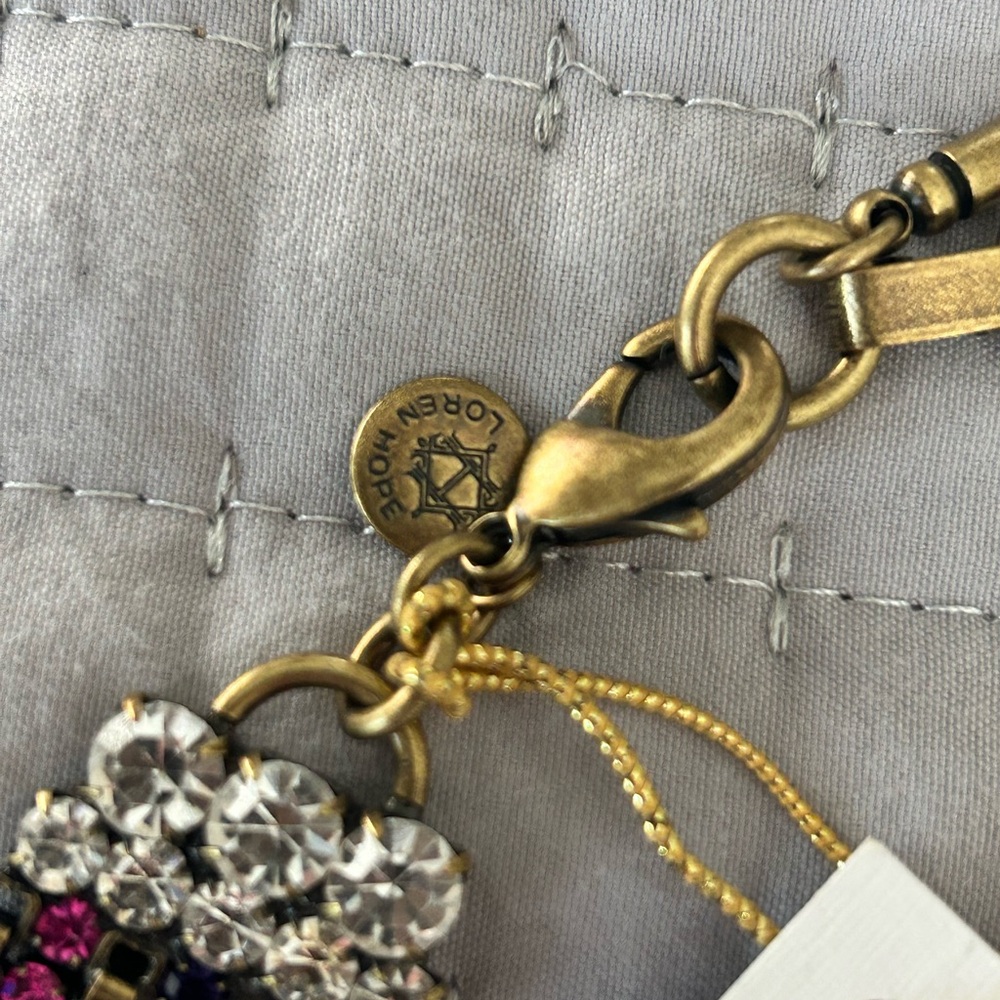Loren Hope Pink and Blue Statement Necklace - Picture 10 of 11